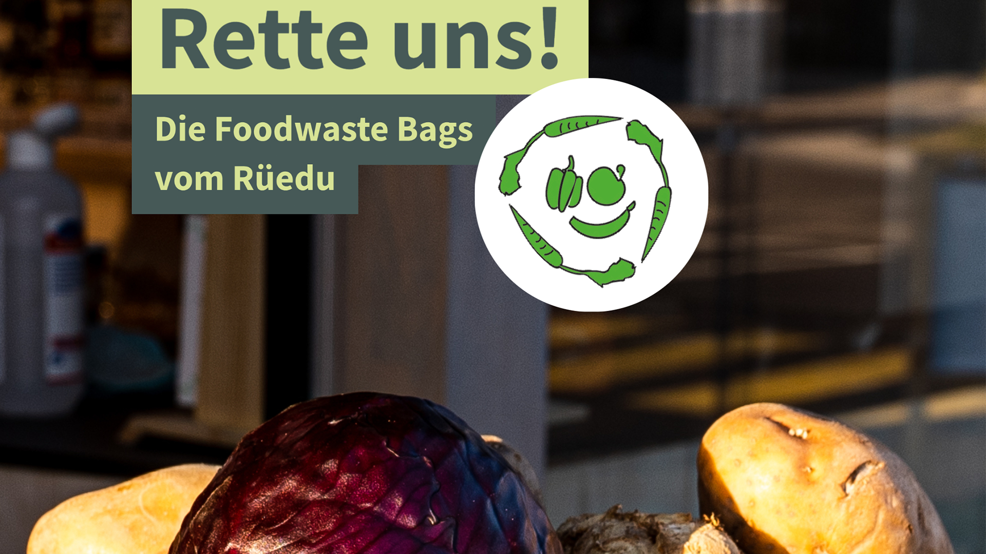 Bei Rüedu gibt's als «Rette mich Säckli» gekennzeichnete Food Waste-Bags,... (Bild: Rüedu)